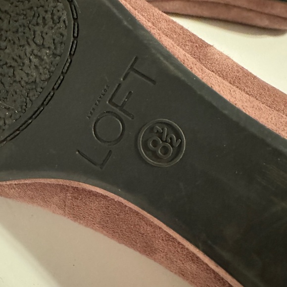 Loft Pointed Toe Jeweled Purple Flats 8.5 - Picture 12 of 12